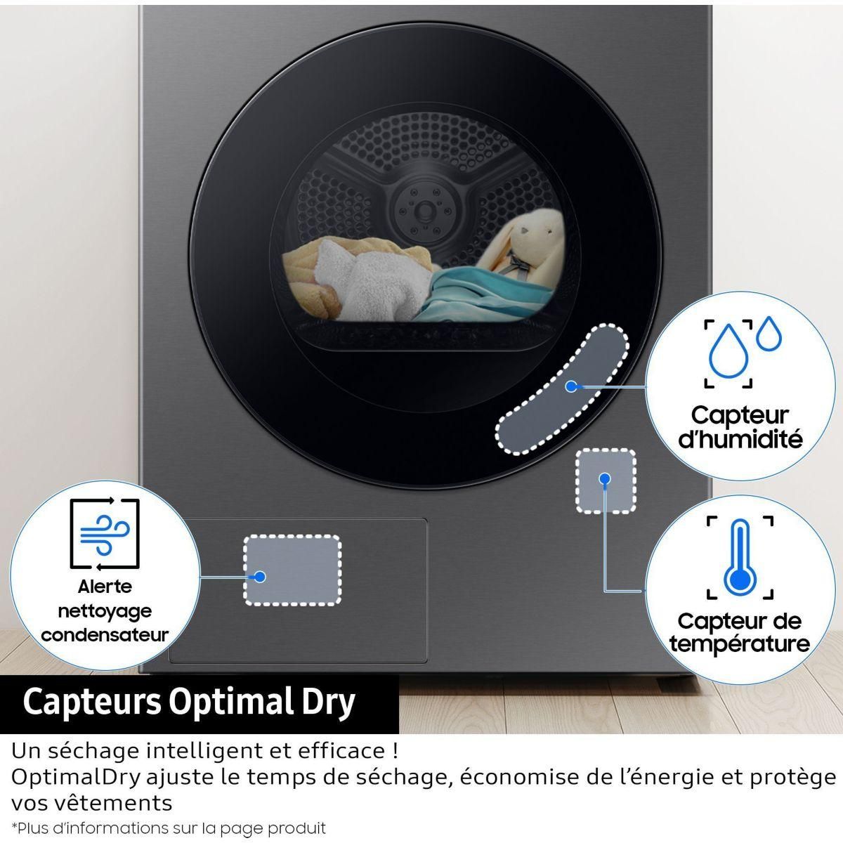 Samsung Sèche linge pompe à chaleur DV90F09F4S
