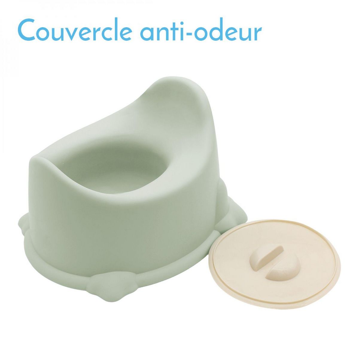 Monsieur Bébé Lot de 2 pots de toilette pour bébé avec couvercle et poignée de transport
