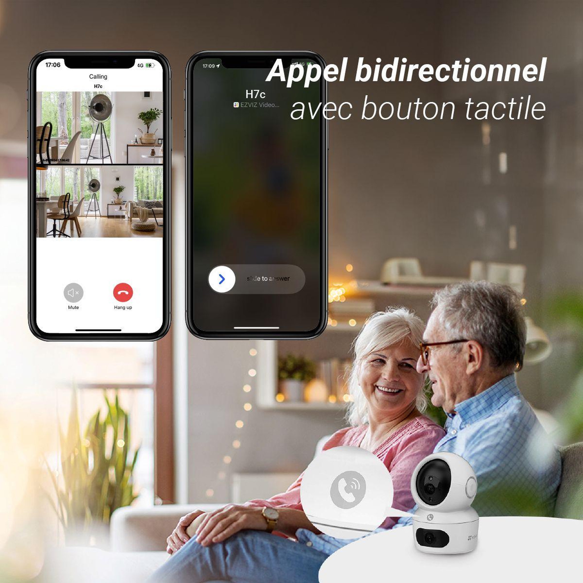 Voir la diapositive 5 : EZVIZ Caméra de surveillance h7c 2k+ dual
