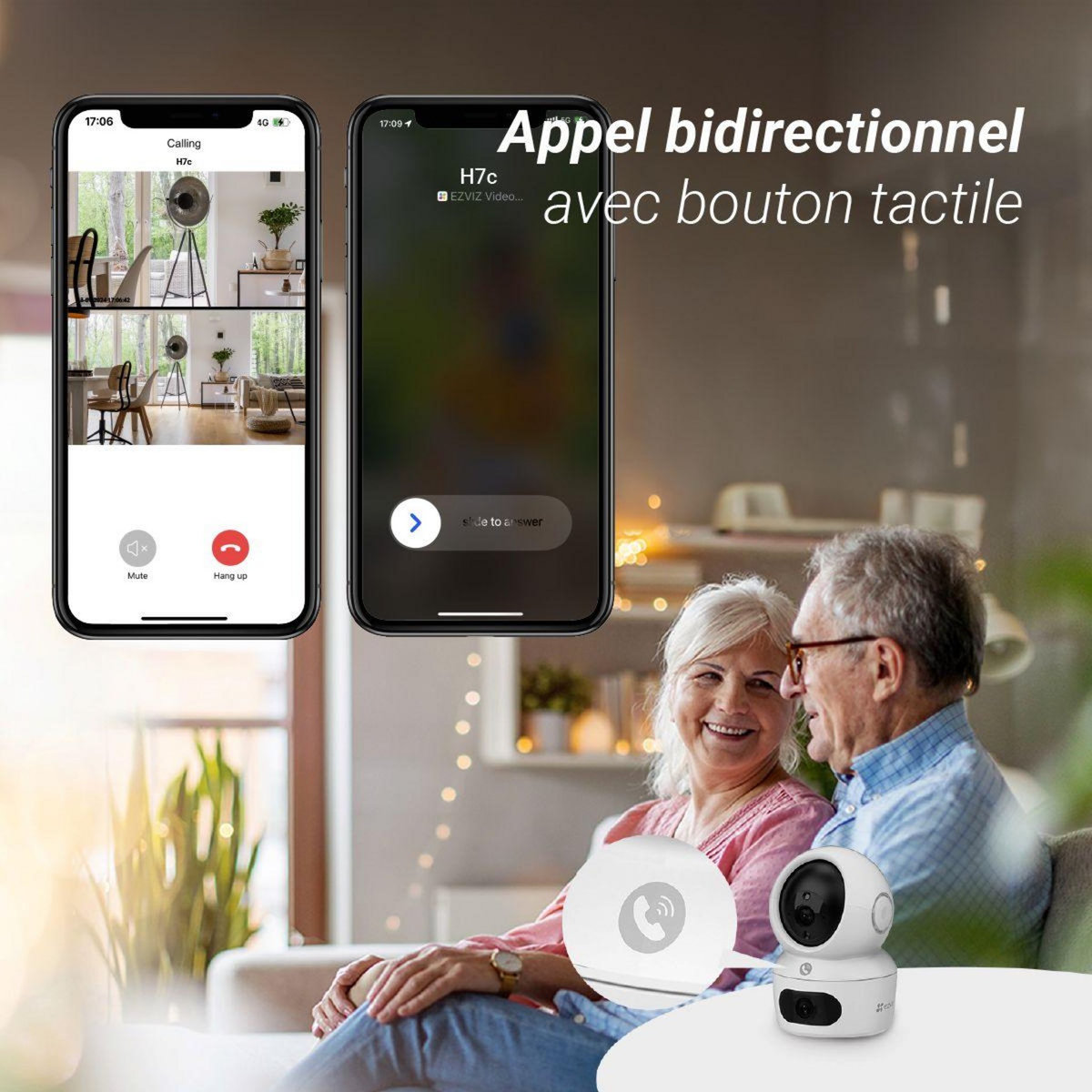 EZVIZ Caméra de surveillance Wifi H7C