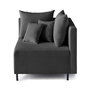 Voir la diapositive 1 : LISA DESIGN Edinburg - module d'assise d'angle droit - en velours côtelé