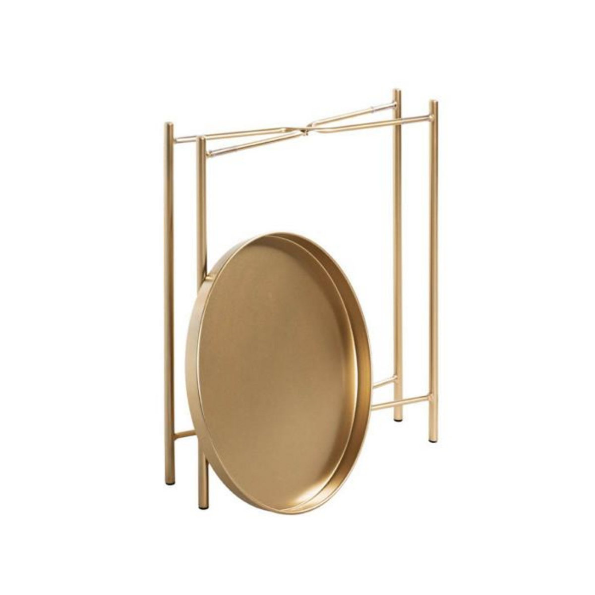 Paris Prix Table d'Appoint Métal  Yann  50cm Or