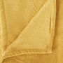 Voir la diapositive 2 : ATMOSPHERA Plaid en Microfibre uni - 230x180 cm - Jaune Ocre
