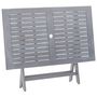 Voir la diapositive 5 : VIDAXL Ensemble a manger de jardin 7 pcs Bois d'acacia massif Gris