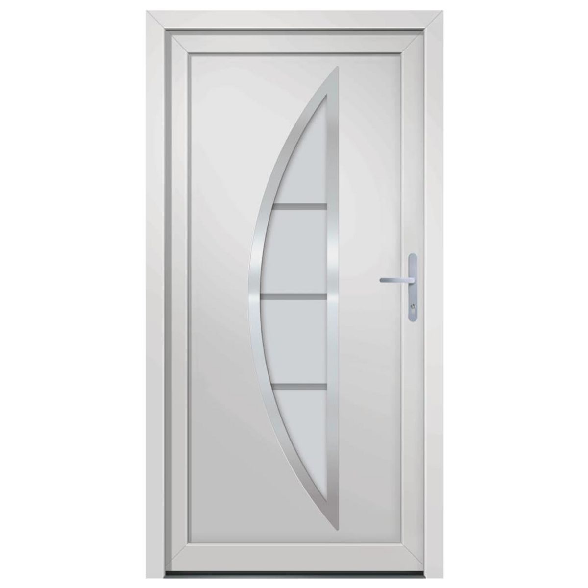 VIDAXL Porte d'entree Blanc 108x208 cm PVC