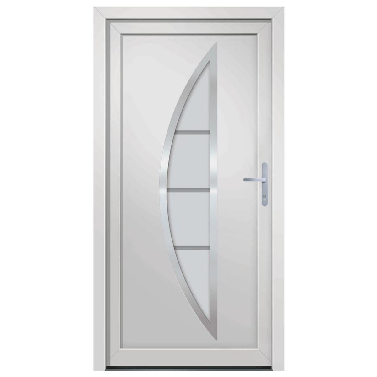 VIDAXL Porte d'entree Blanc 108x208 cm PVC
