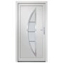Voir la diapositive 3 : VIDAXL Porte d'entree Blanc 108x208 cm PVC