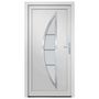 Voir la diapositive 3 : VIDAXL Porte d'entree Blanc 108x208 cm PVC