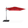 Voir la diapositive 4 : SWEEEK Parasol déporté rectangulaire 3x4 m - Wimereux - Parasol excentré inclinable dans 6 positions, rotatif à 360° + dalles à lester 50x50cm