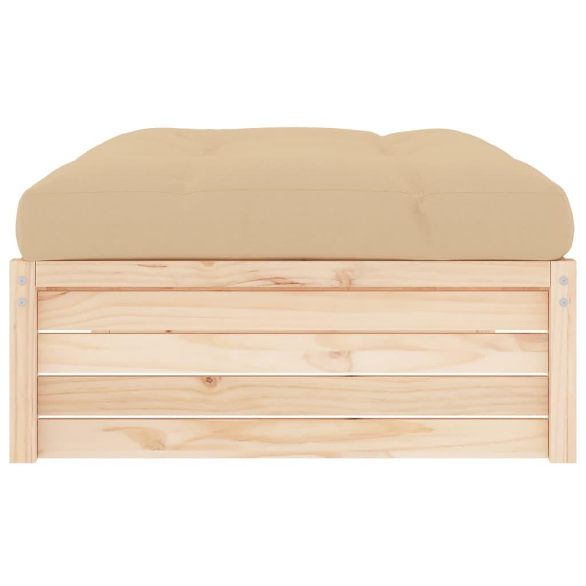 Voir la diapositive 4 : VIDAXL Repose-pied de jardin 120x80 cm bois de pin massif