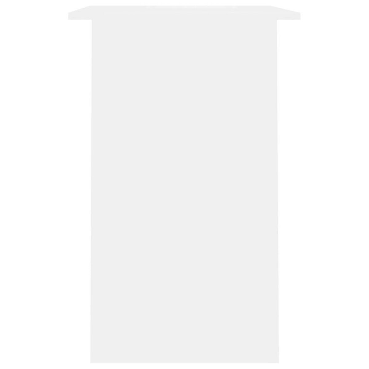 VIDAXL Bureau Blanc 90x50x74 cm Bois d'ingenierie