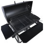 Voir la diapositive 4 : GARDENSTAR Barbecue charbon en demi - tonneau - 127x70x101cm