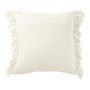 Voir la diapositive 2 : Paris Prix Coussin à Franges  Saya  45x45cm Blanc