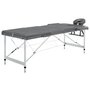 Voir la diapositive 1 : VIDAXL Table de massage 3 zones Cadre en aluminium Anthracite 186x68cm