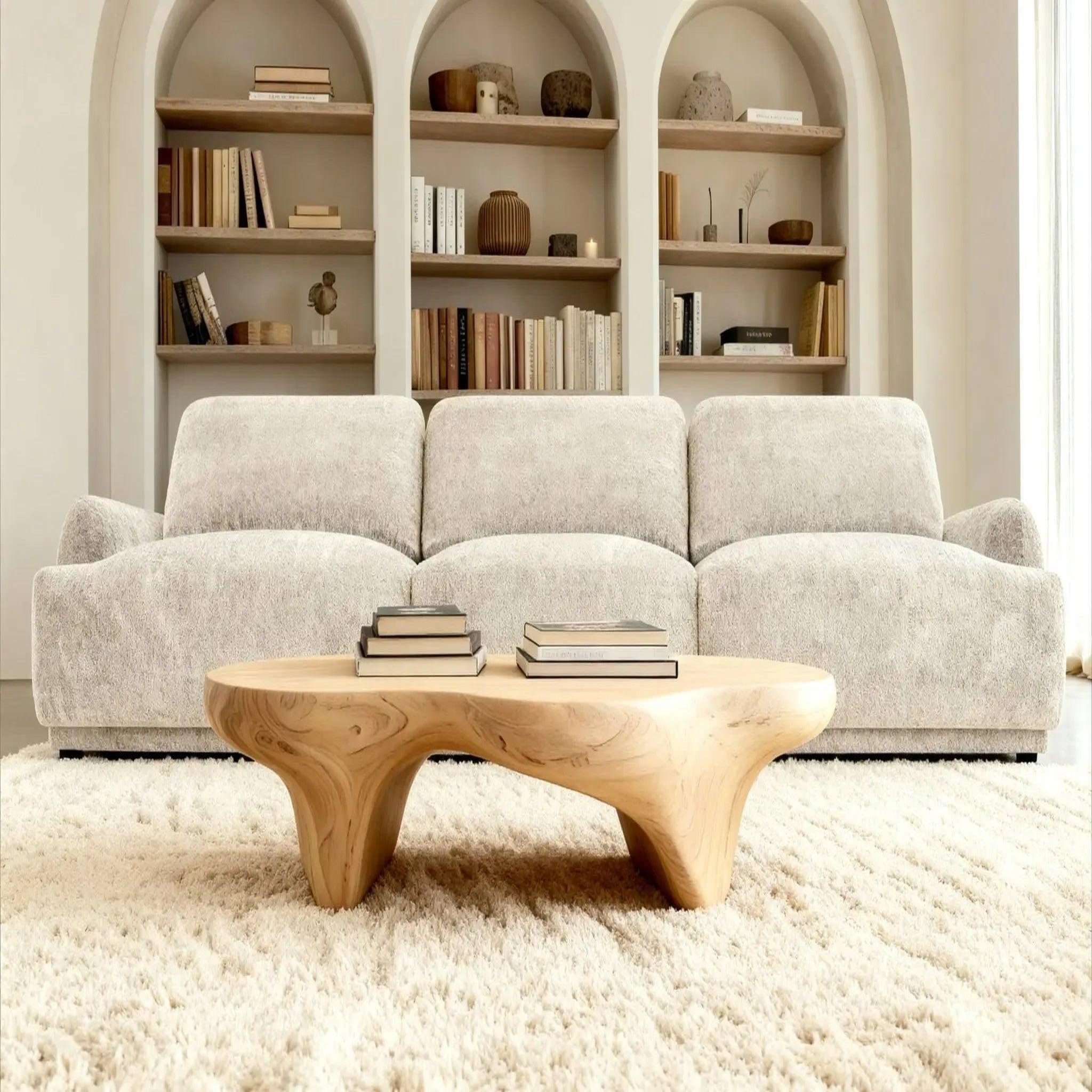 Voir la diapositive 5 : CASANOVA PARIS Rosalie - canapé droit tissu chenille 3 places