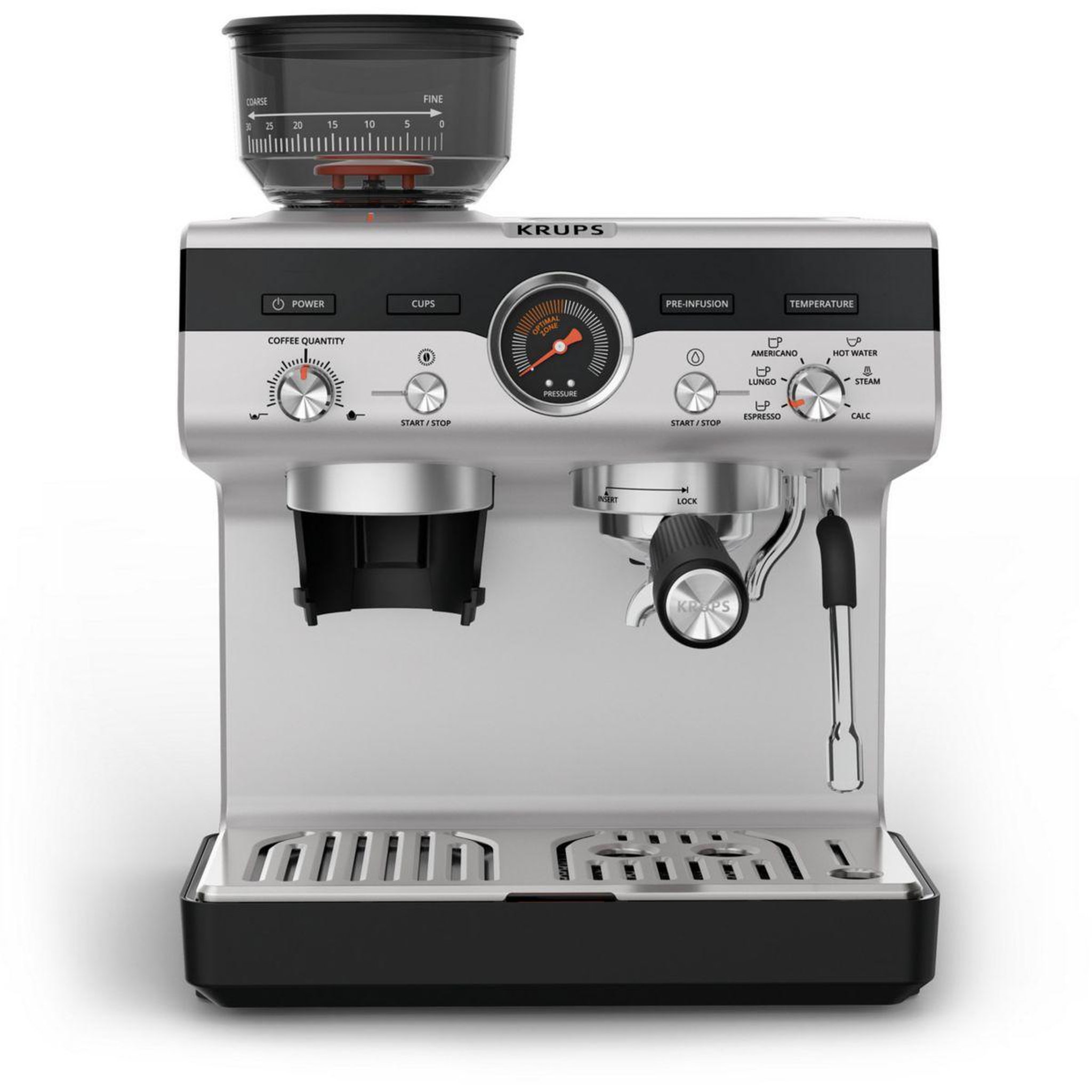 Voir la diapositive 2 : KRUPS Machine à expresso xp804t10 precision