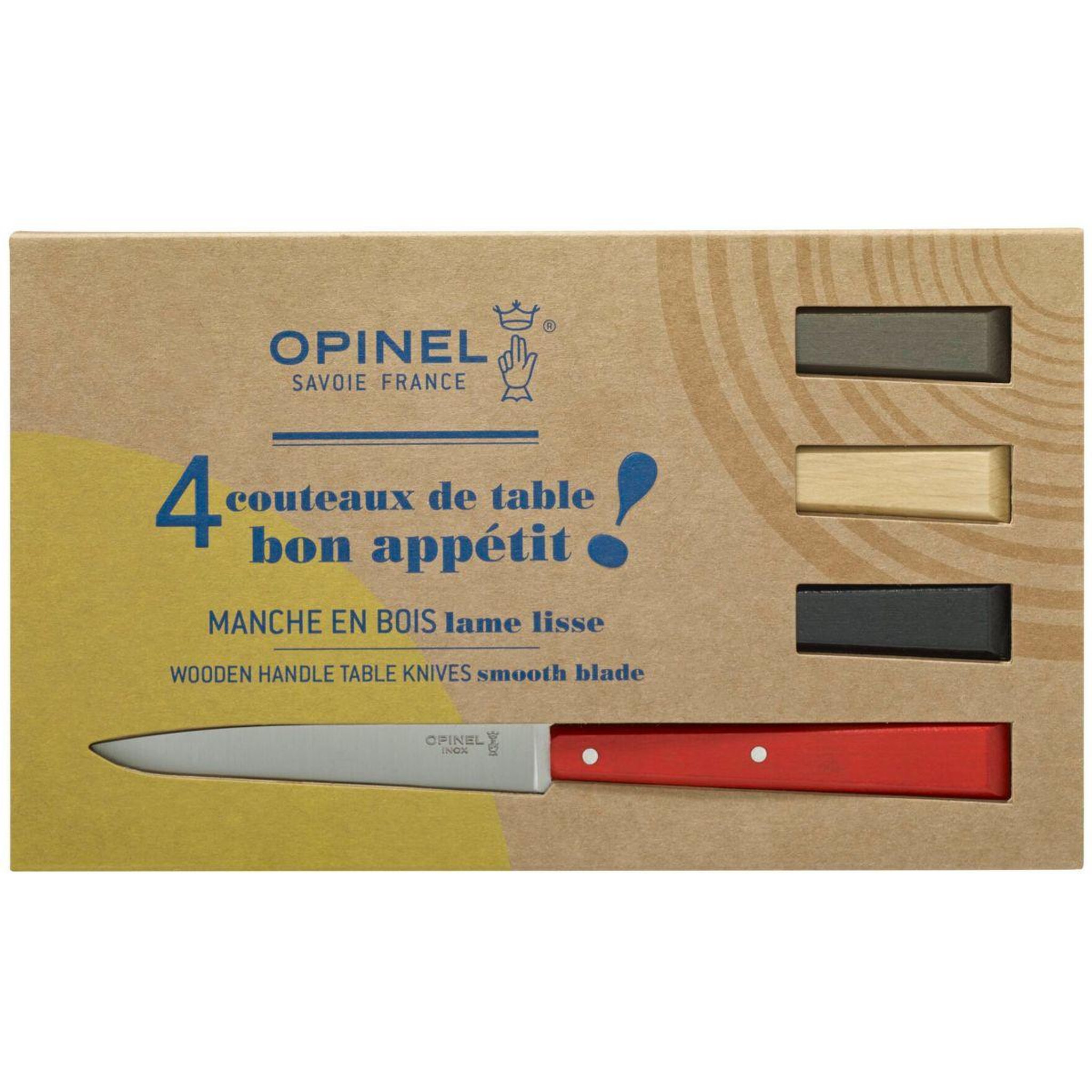Opinel Set de couteaux Bon appétit Loft 4 couteaux de table