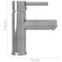 Voir la diapositive 5 : VIDAXL Robinet de lavabo de salle de bain Argente 130x176 mm