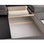 Voir la diapositive 5 : BEST MOBILIER Bianca - canapé d'angle gauche 4 places convertible avec coffre en tissu texturé