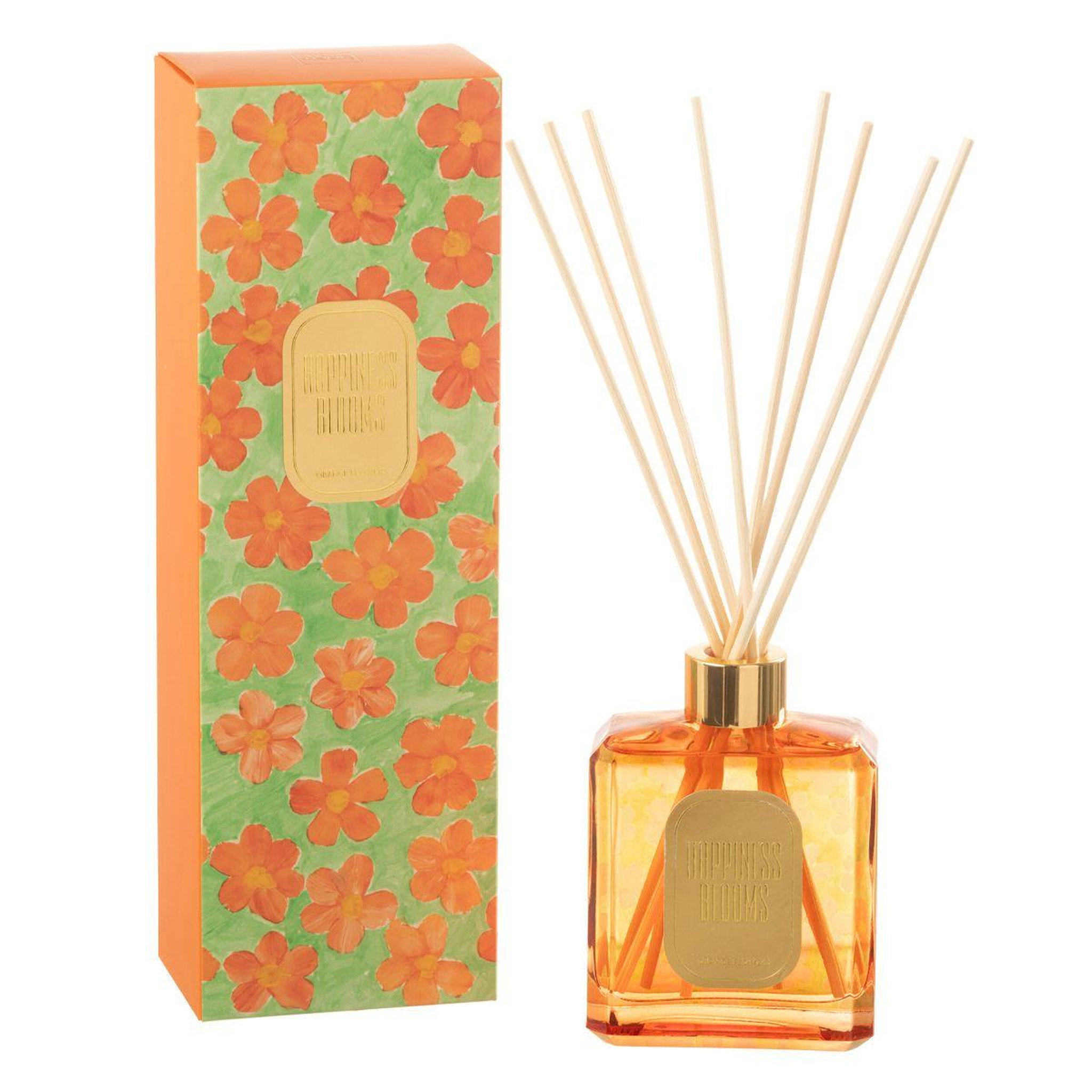 J-LINE Diffuseur de Parfum  Happiness Blooms  180ml Orange Flowers