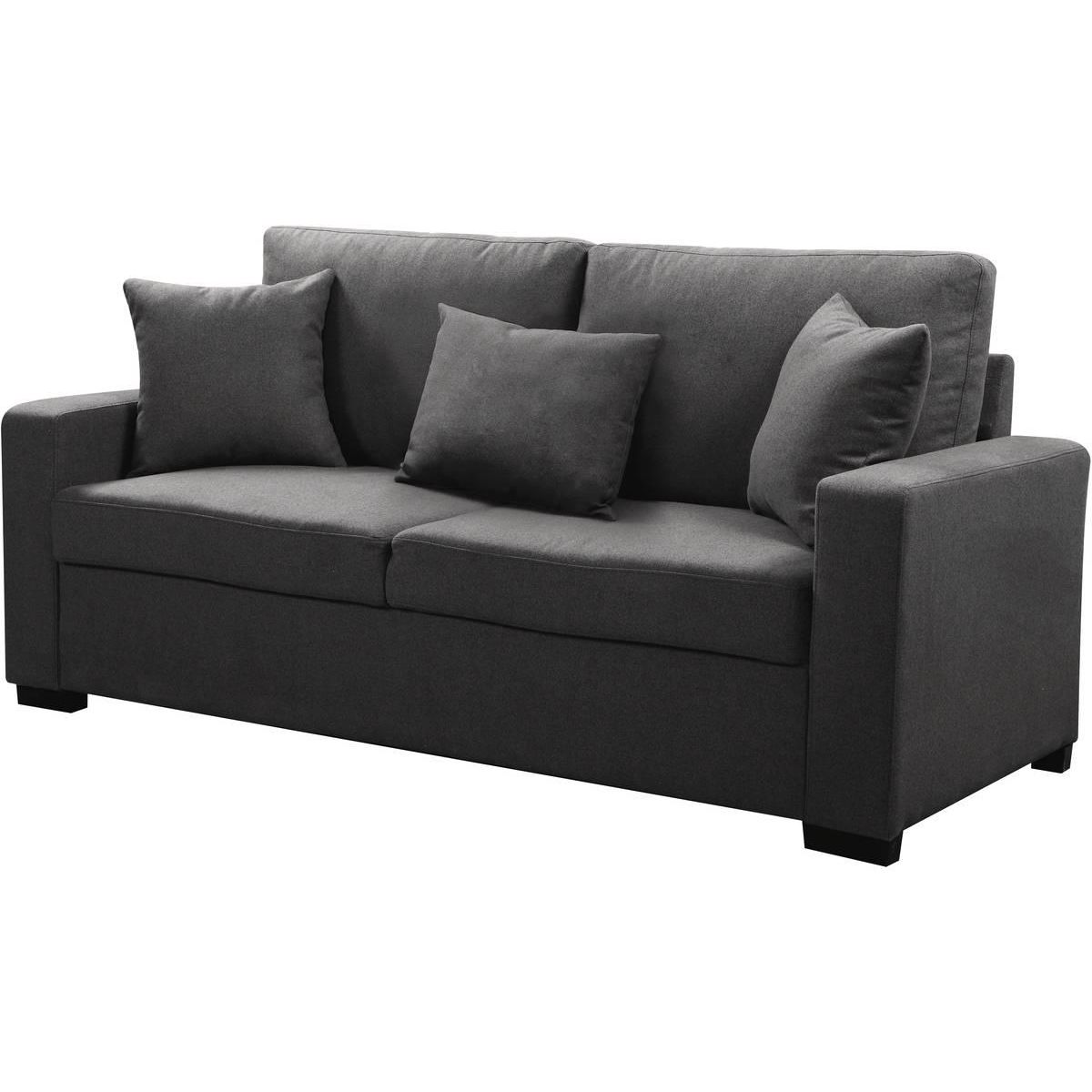 Habitat et Jardin Canapé droit fixe  Alise  - 3 places - Gris