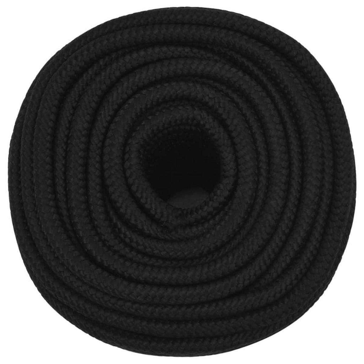 VIDAXL Corde de travail Noir 12 mm 50 m Polyester