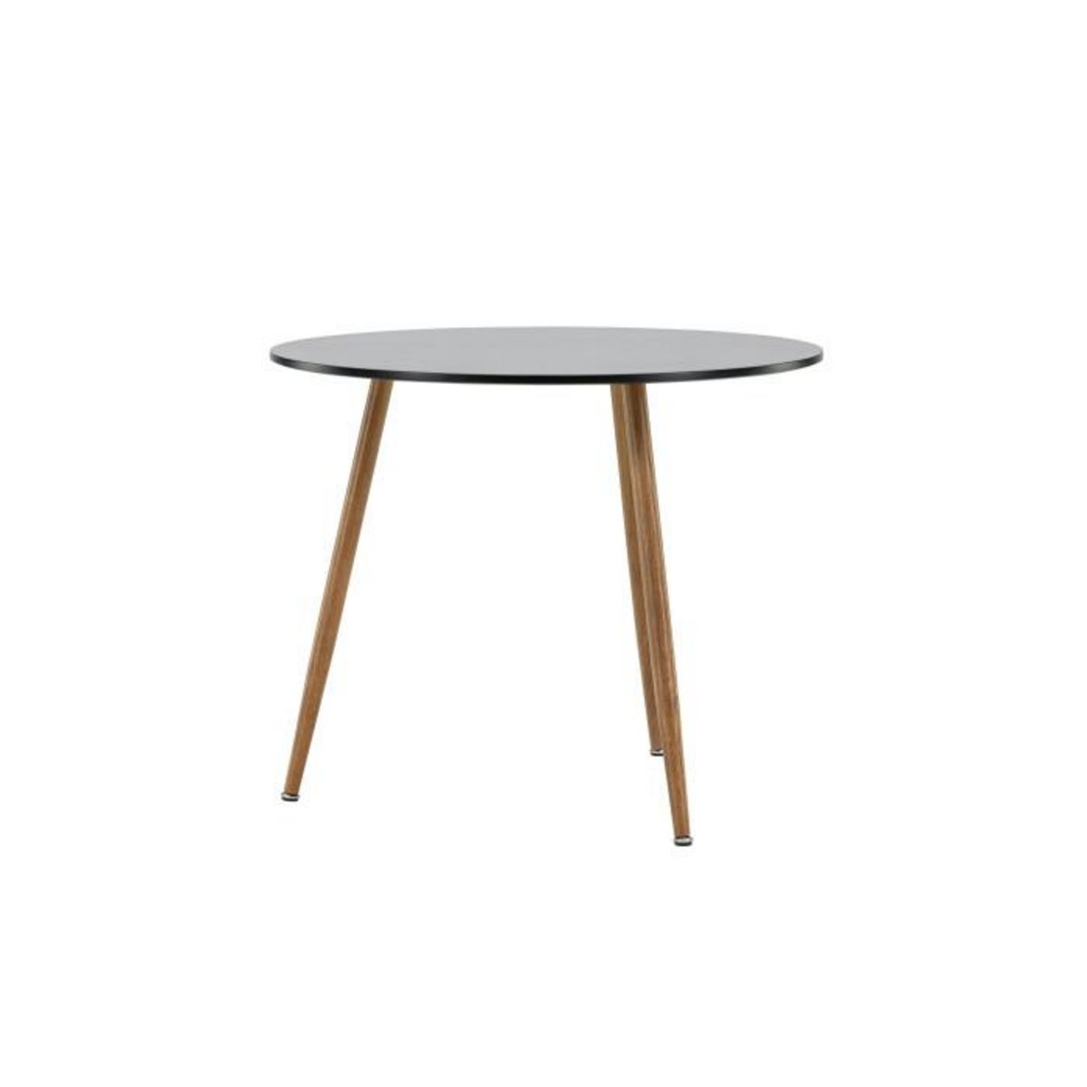 Paris Prix Table à Manger Ronde  Polar  90cm Noir