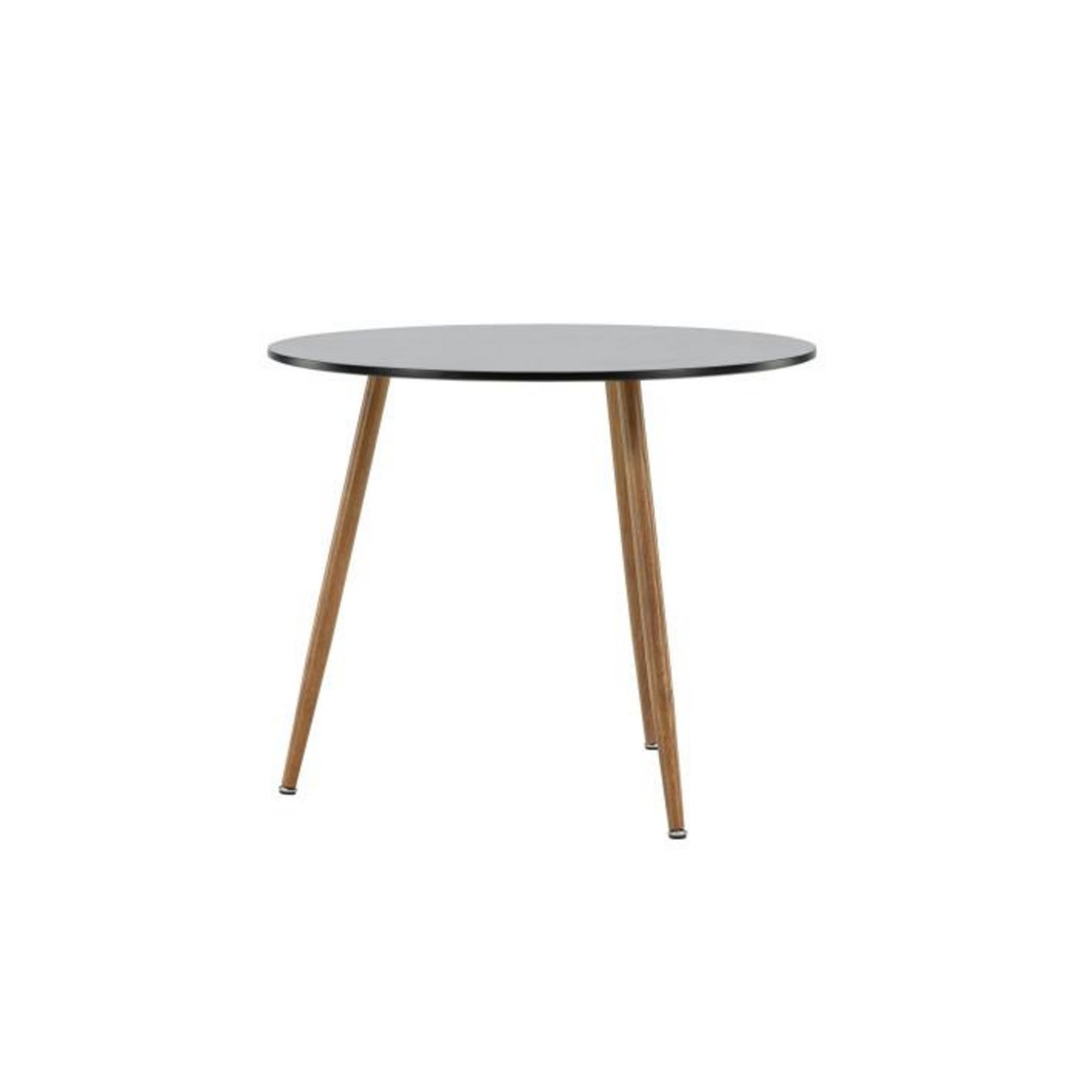 Paris Prix Table à Manger Ronde  Polar  90cm Noir