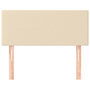 Voir la diapositive 3 : VIDAXL Tete de lit Creme 80x5x78/88 cm Tissu