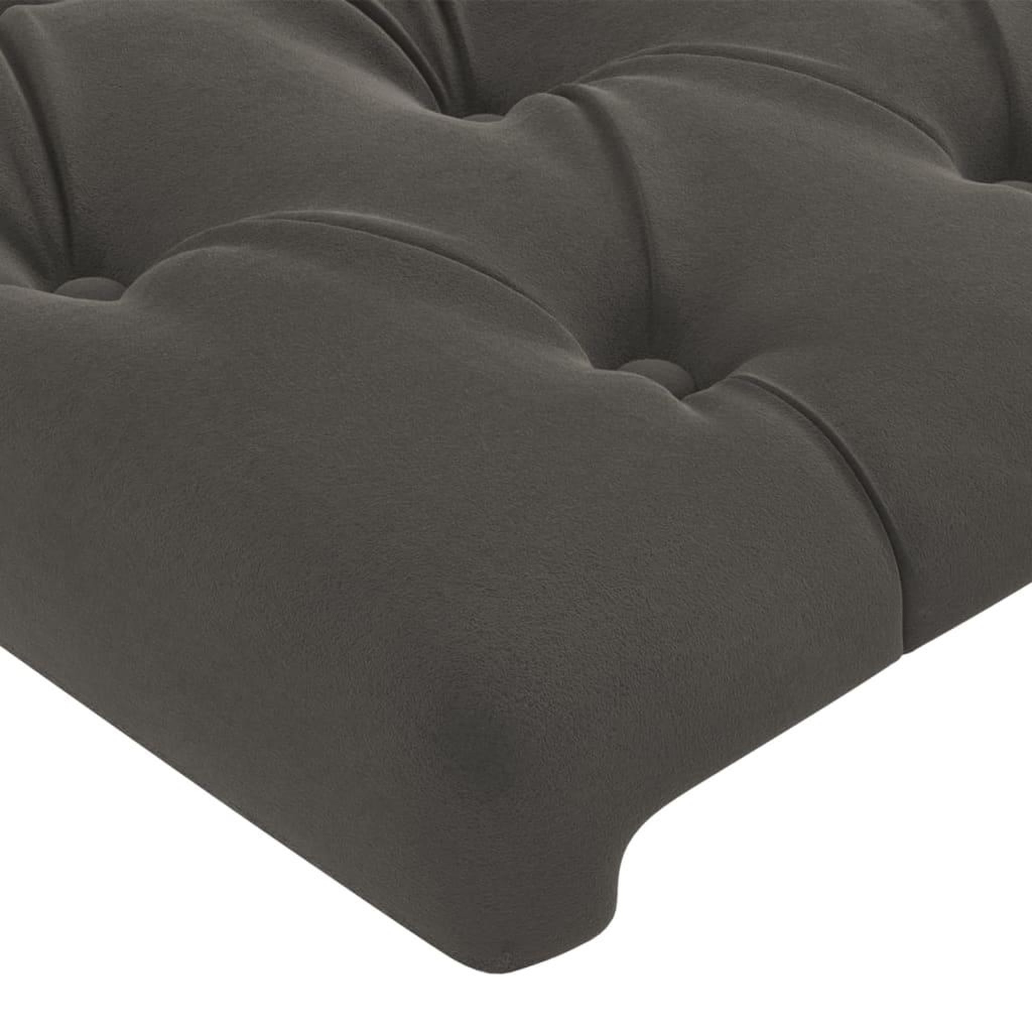 Voir la diapositive 4 : VIDAXL Tetes de lit 2 pcs Gris fonce 100x7x78/88 cm Velours
