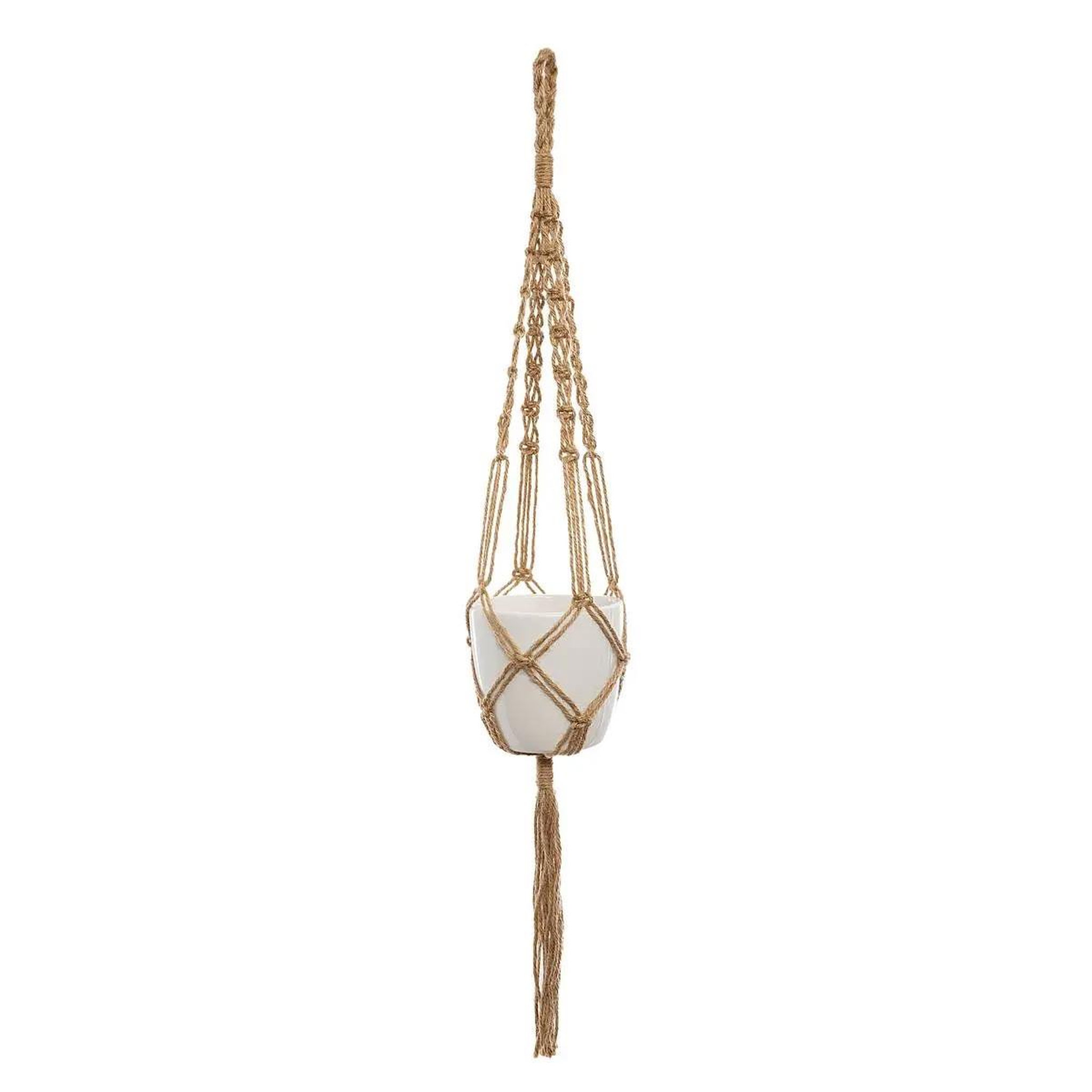 ATMOSPHERA Cache Pot Suspendu  Corde  75cm Naturel