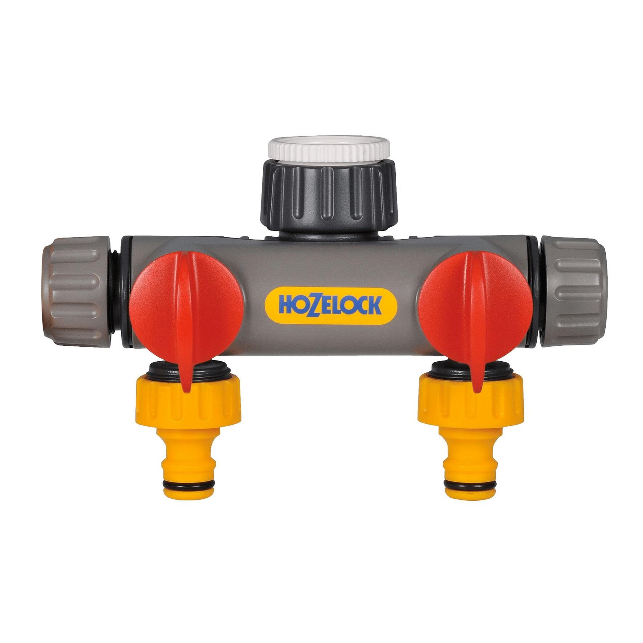 Hozelock Raccord 2 voies pour robinet en plastique pas de vis 21 mm, 26,5 mm, 33,3 mm