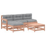 Voir la diapositive 2 : VIDAXL Salon de jardin 5 pcs avec coussins bois massif douglas