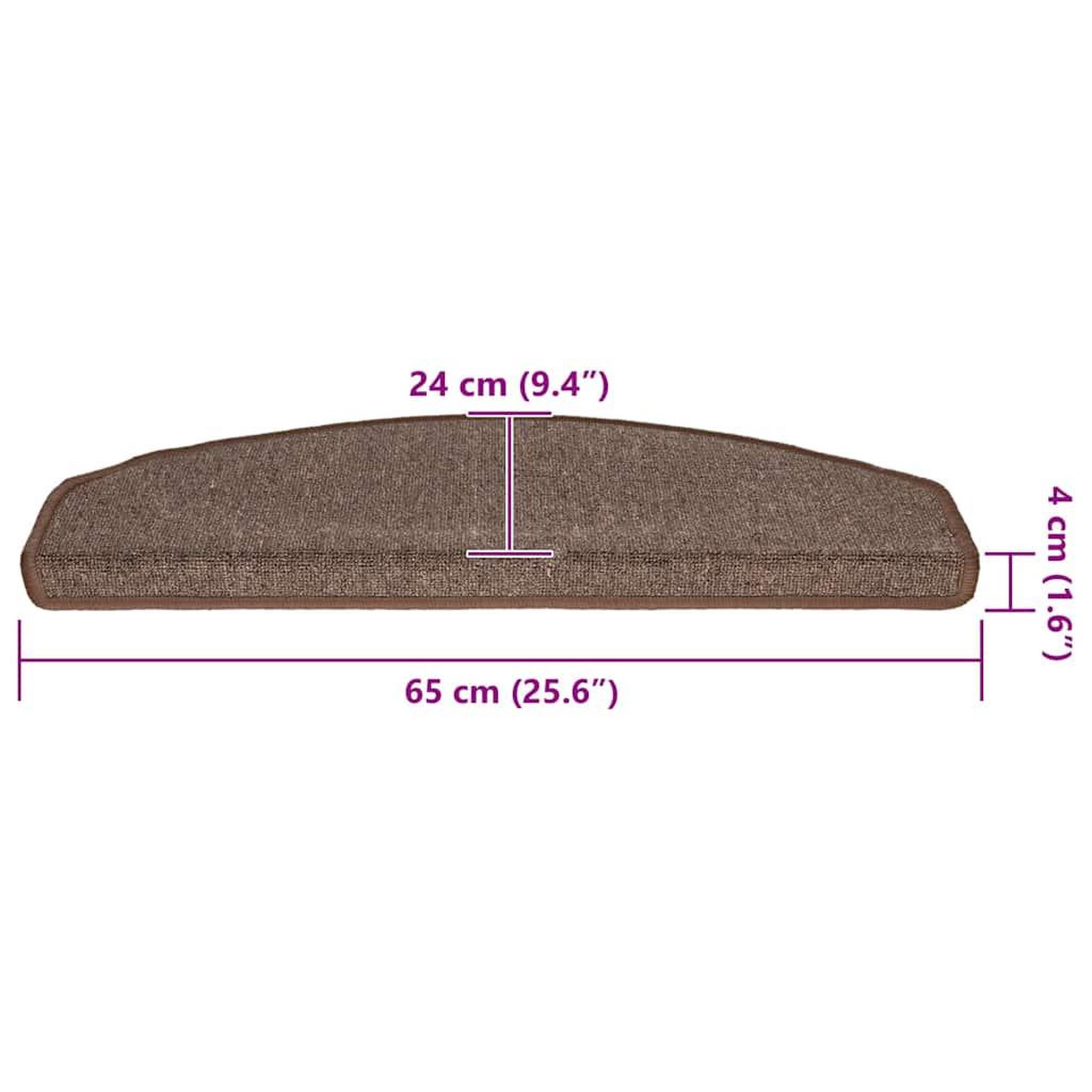 Voir la diapositive 6 : VIDAXL Tapis d'escalier 30 pcs marron cafe 65x24x4 cm