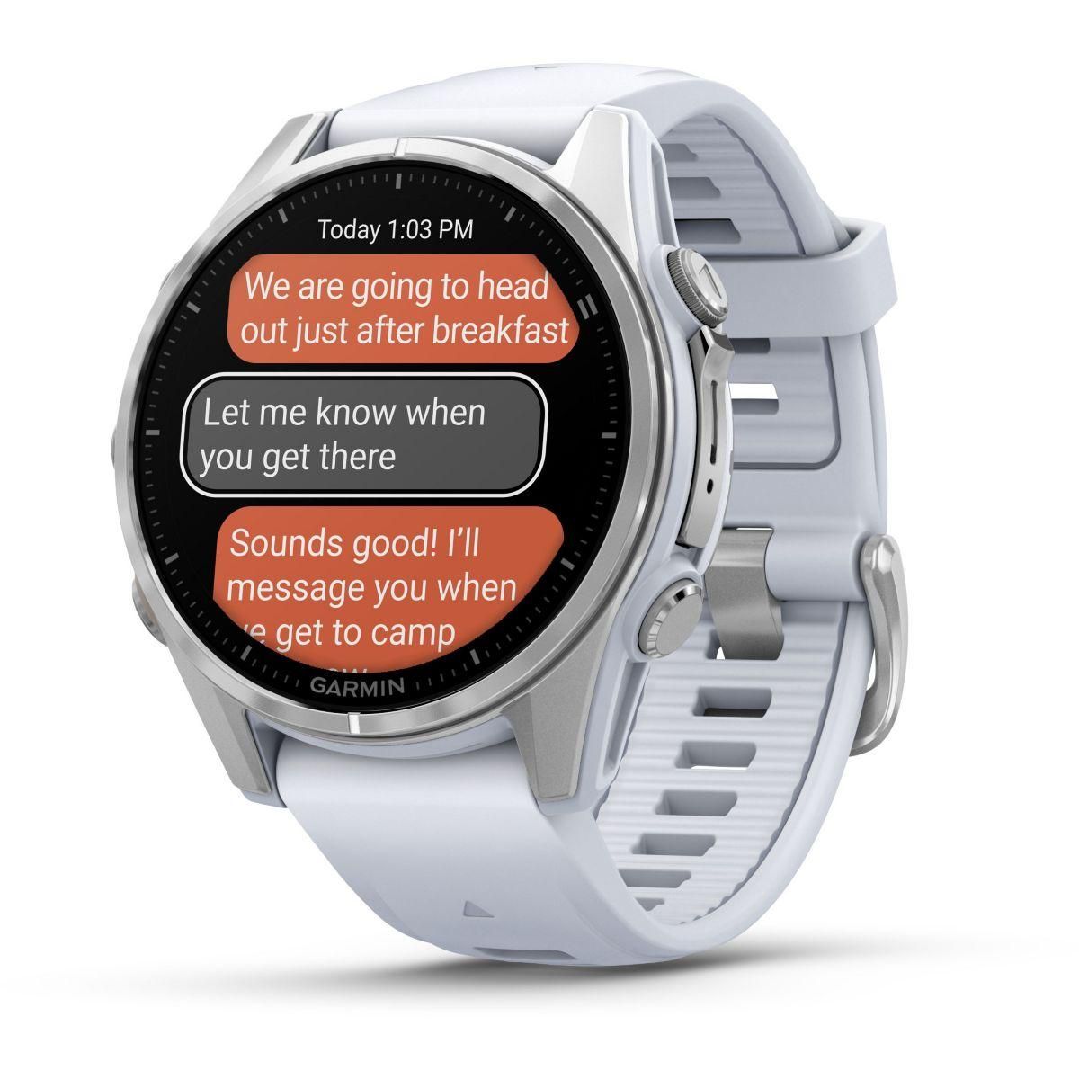 GARMIN Montre sport Fenix 8 43mm Blanc