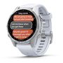 Voir la diapositive 4 : GARMIN Montre sport Fenix 8 43mm Blanc