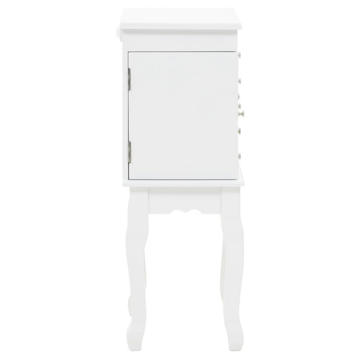 VIDAXL Armoire a bijoux sur pieds Blanc