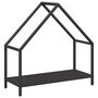 Voir la diapositive 2 : VIDAXL Portant de bois chauffage noir 60x25x60 cm