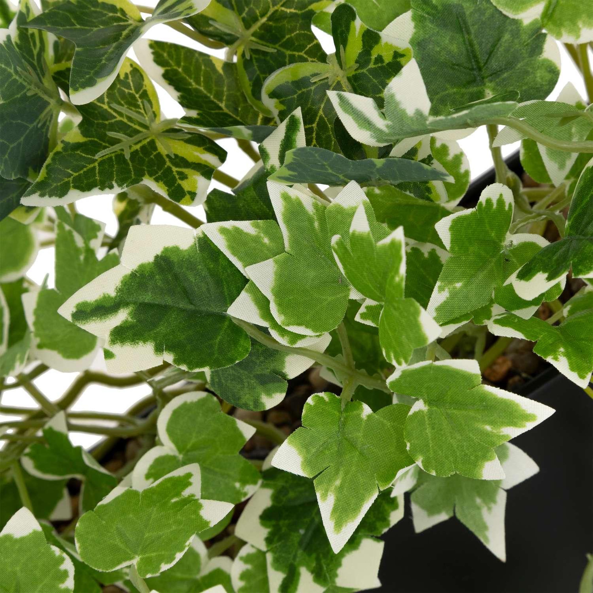 Voir la diapositive 3 : ATMOSPHERA Plante artificielle à suspendre avec pot en métal - Noir