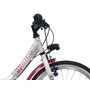 Voir la diapositive 4 : Vélo enfant (120/140 cm) - VTC 20'' fille cadre acier City - Fourche rigide - 6 vitesses - Dérailleur Shimano - Freins V-Brake + Equipement City