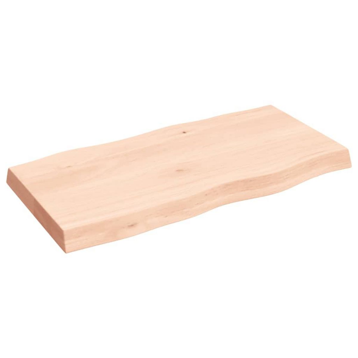 VIDAXL Dessus de table bois massif non traite bordure assortie