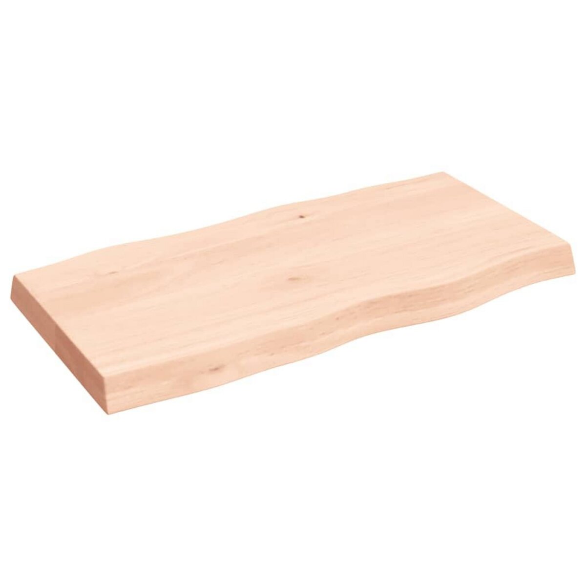 VIDAXL Dessus de table bois massif non traite bordure assortie