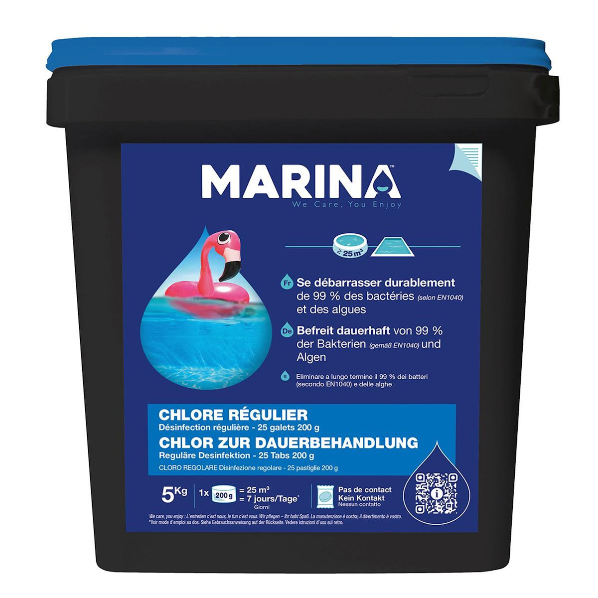 MARINA Chlore lent galets 200g 5kg - 888214