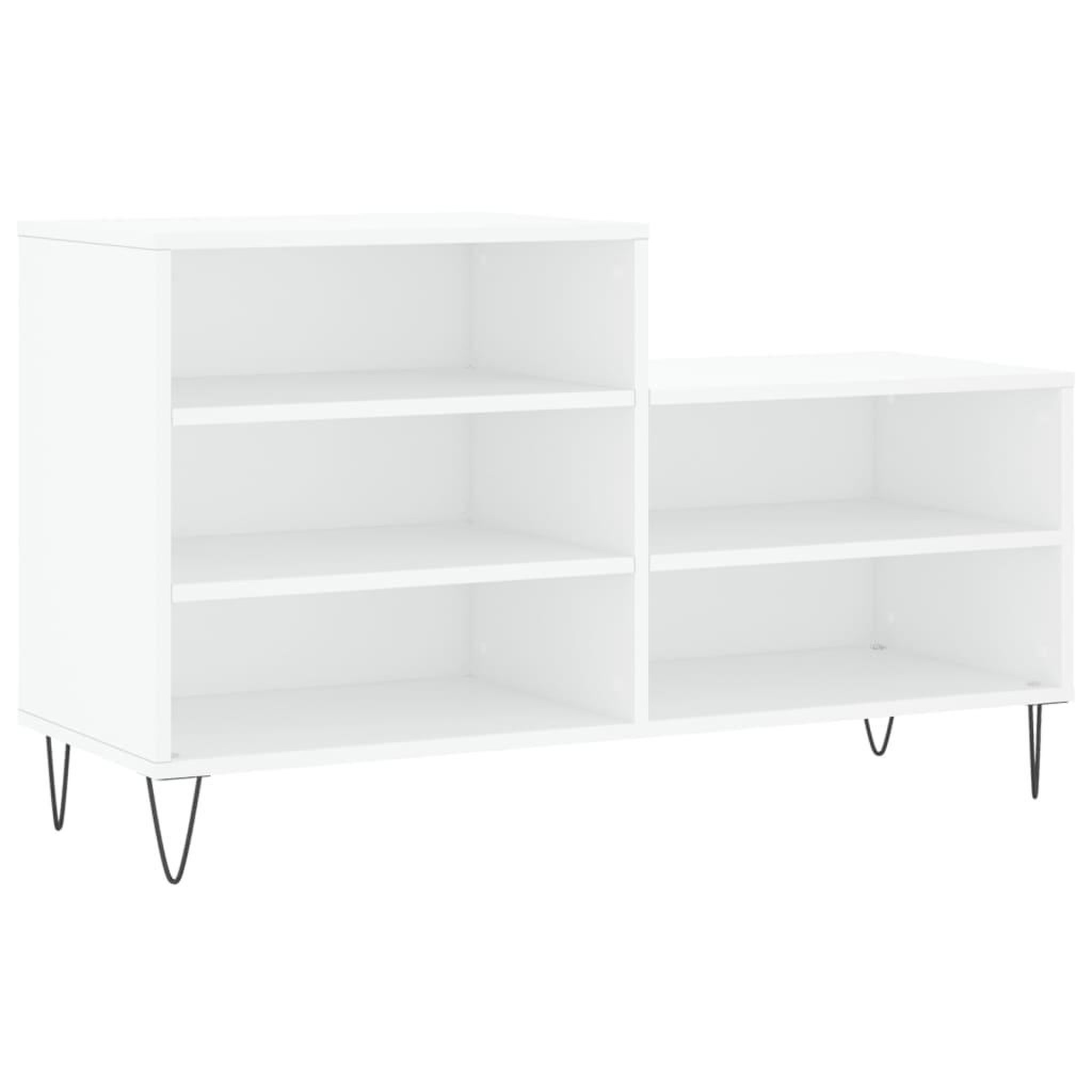 Voir la diapositive 2 : VIDAXL Armoire a chaussures Blanc 102x36x60 cm Bois d'ingenierie