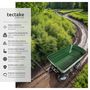 Voir la diapositive 2 : tectake Chariot de jardin et de transport inclinable vert