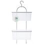 Voir la diapositive 2 : FIVE Etagère de douche ou baignoire en métal - 2 Paniers - 30 x 54 cm