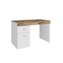 Voir la diapositive 5 : Bureau 1 porte 1 tiroir avec plateau coulissant et rangement 100 cm TAVIANO