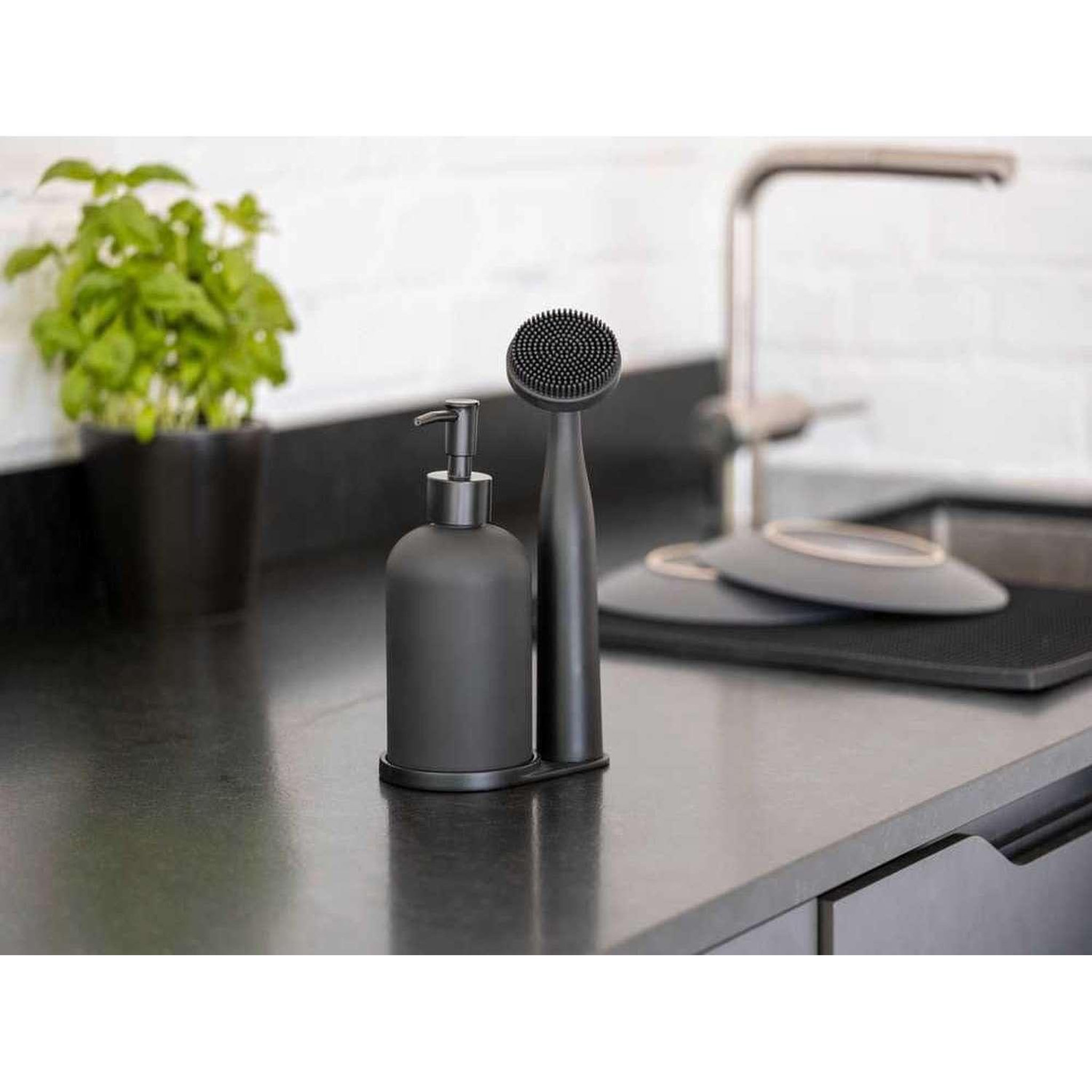 Voir la diapositive 5 : Wenko Set d'accessoires vaisselle 3 pièces - noir