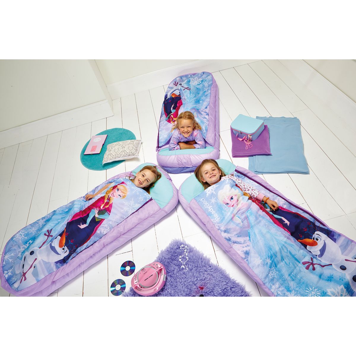 Reine des neiges Lit junior ReadyBed - lit gonflable pour enfants avec sac de couchage intégré