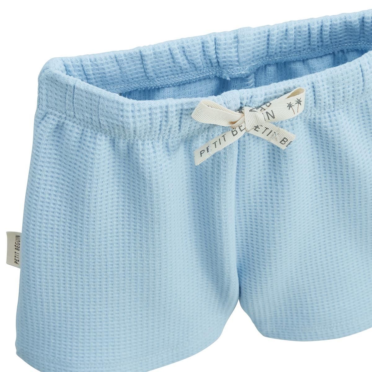 Petit Béguin Ensemble bébé t-shirt et short Zeste d'amour